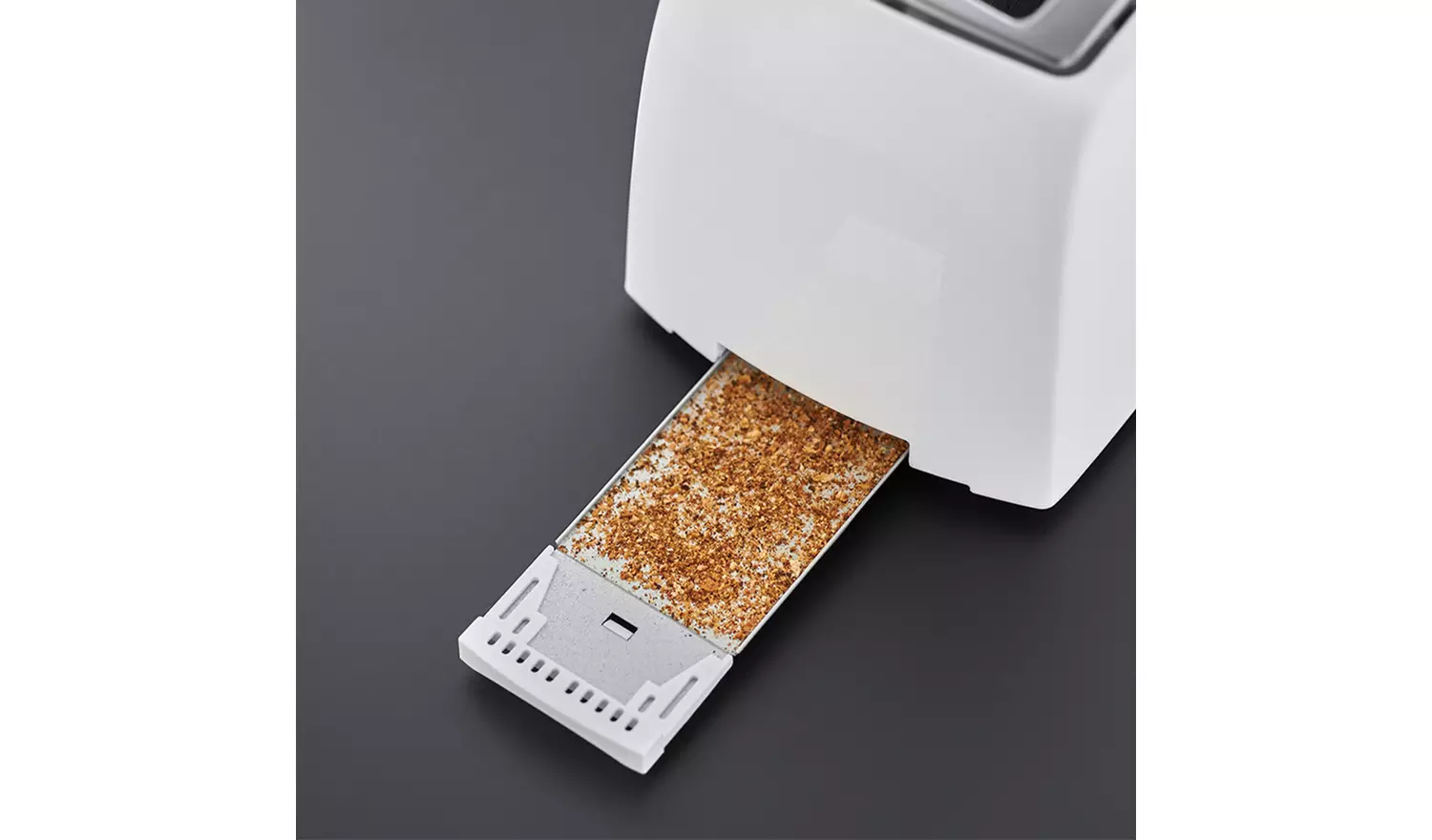 Russell Hobbs Textures 2 Slice White Plastic Toaster 21640