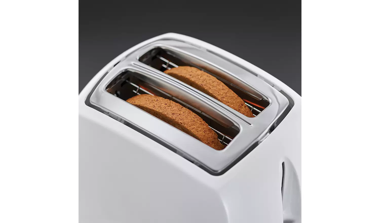 Russell Hobbs Textures 2 Slice White Plastic Toaster 21640