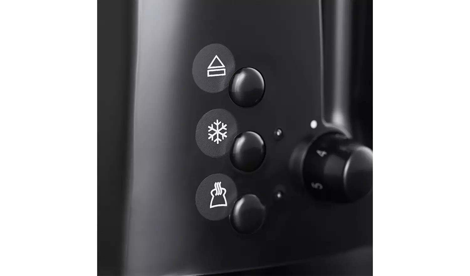 Russell Hobbs Textures 2 Slice Black Plastic Toaster 21641