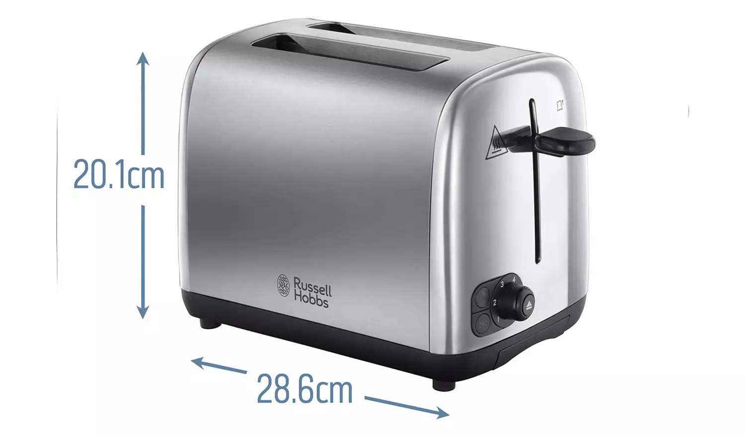 Russell Hobbs 2 Slice Brushed St/Steel Toaster 24080