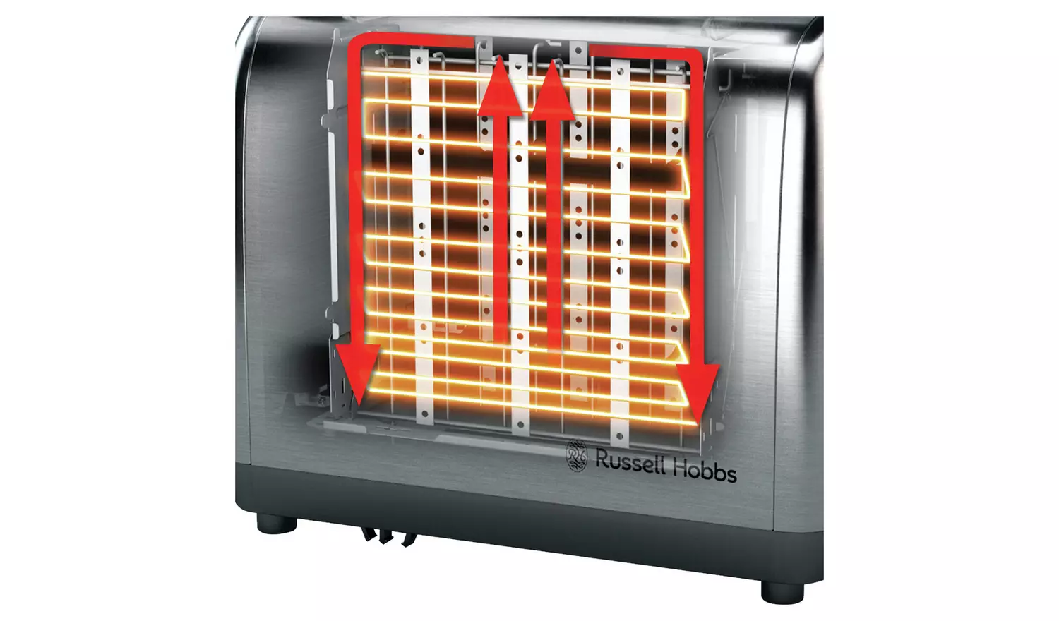 Russell Hobbs 2 Slice Brushed St/Steel Toaster 24080