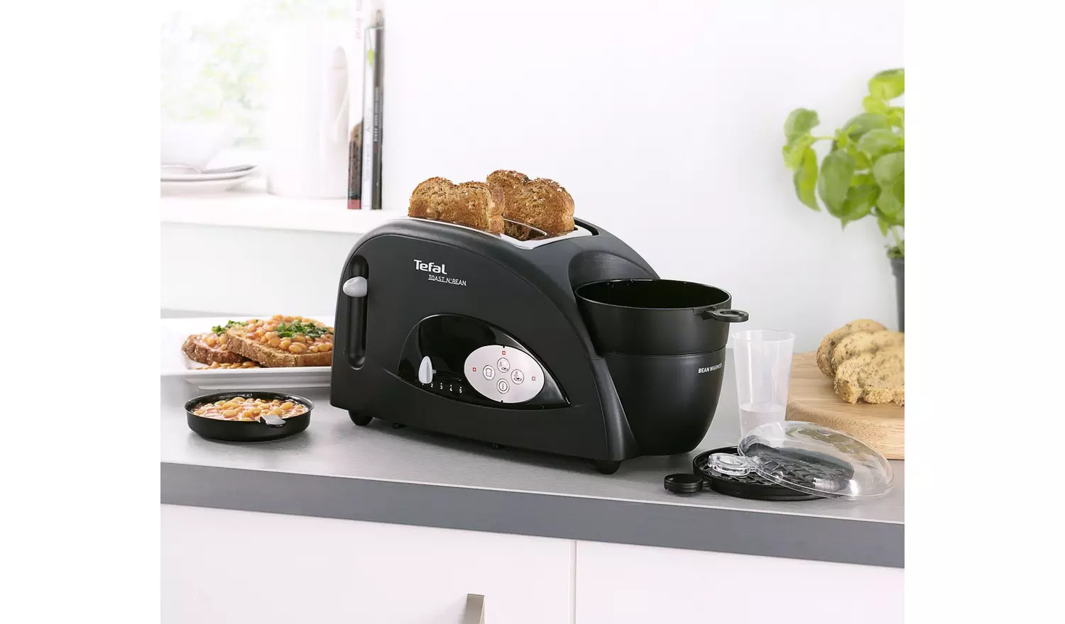 Tefal TT552842 Toast 'n' Egg 'n' Beans 2 Slice Toaster