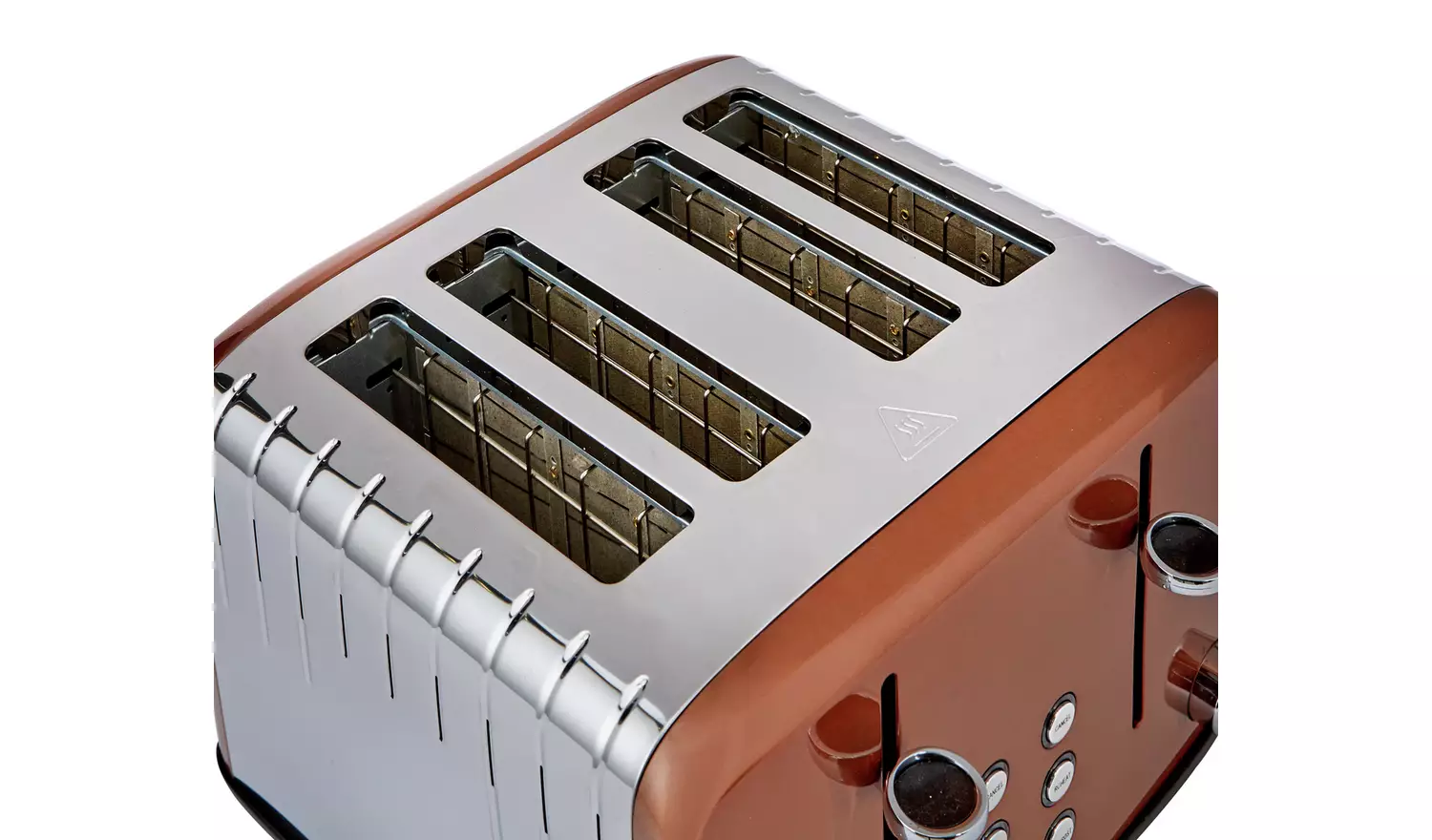 Cookworks Pyramid 4 Slice Toaster - Copper