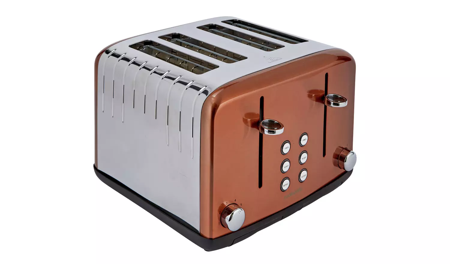 Cookworks Pyramid 4 Slice Toaster - Copper