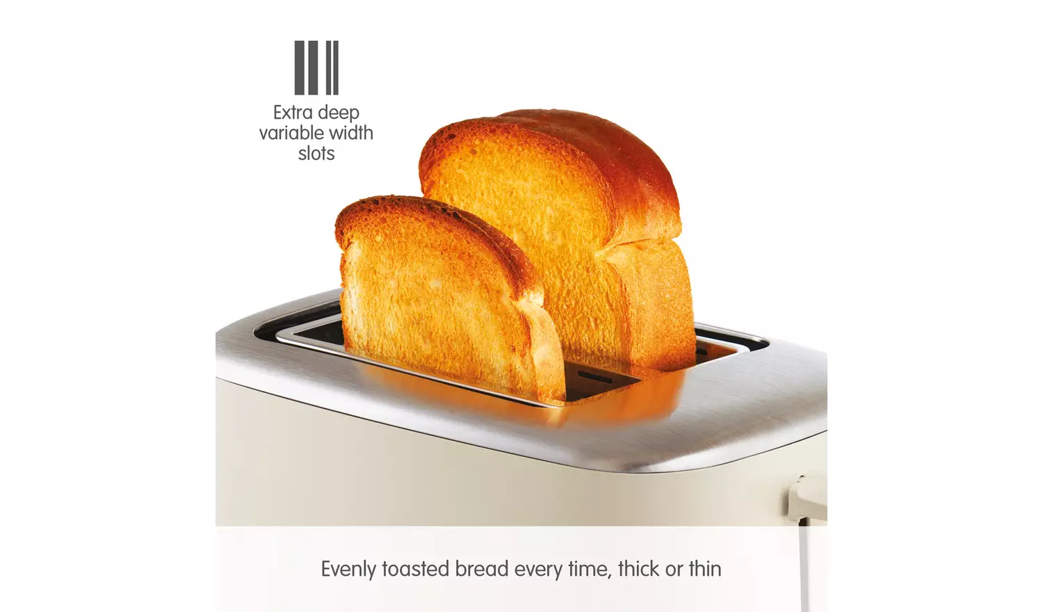 Morphy Richards 222065 Equip 2 Slice Toaster - Cream