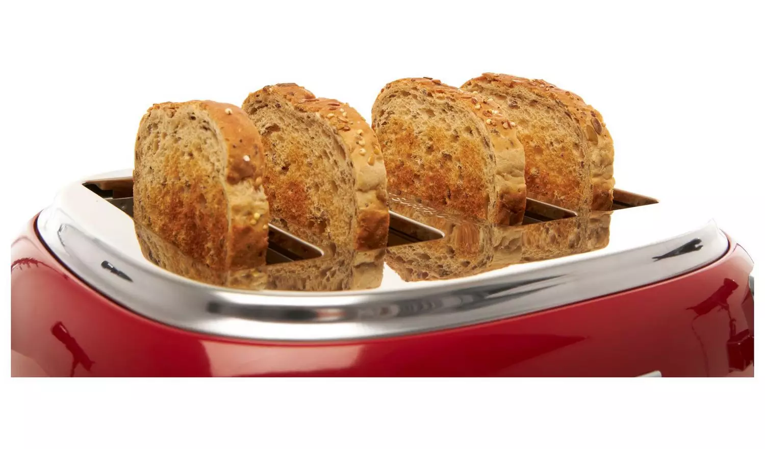 Haden 199386 Jersey 4 Slice Toaster - Red