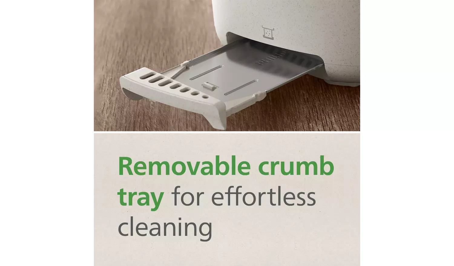 Philips HD2640/11 Conscious Collection 2 Slice Toaster White