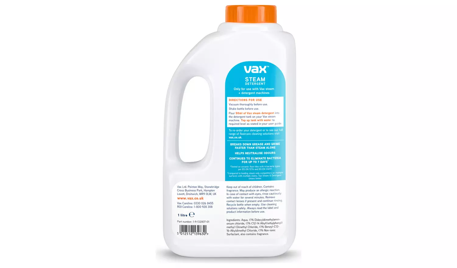 Vax Spring Twin Steam Detergent - Pack of 2