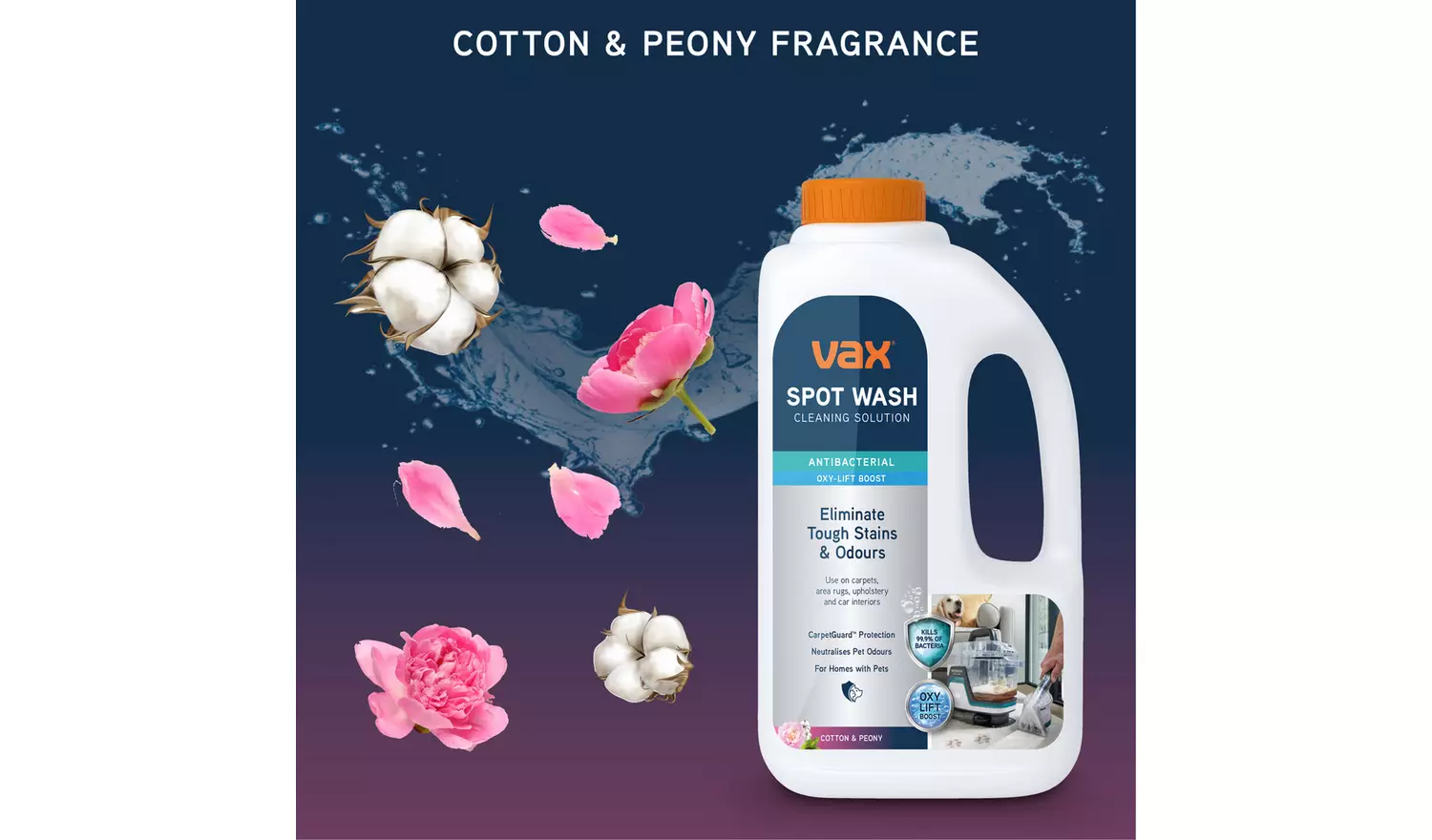 Vax SpotWash Antibacterial 1.5L Spot Cleaning Solution