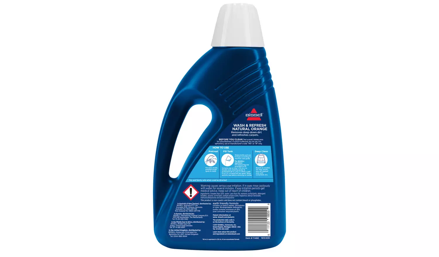 Bissell Wash & Refresh Citrus 1.5L Carpet Cleaning Solution