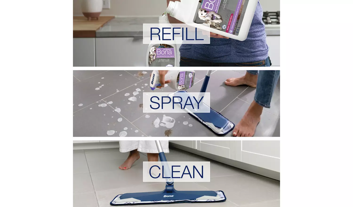 Bona Pet System Hard Surface 2.5Litre Floor Cleaner Solution