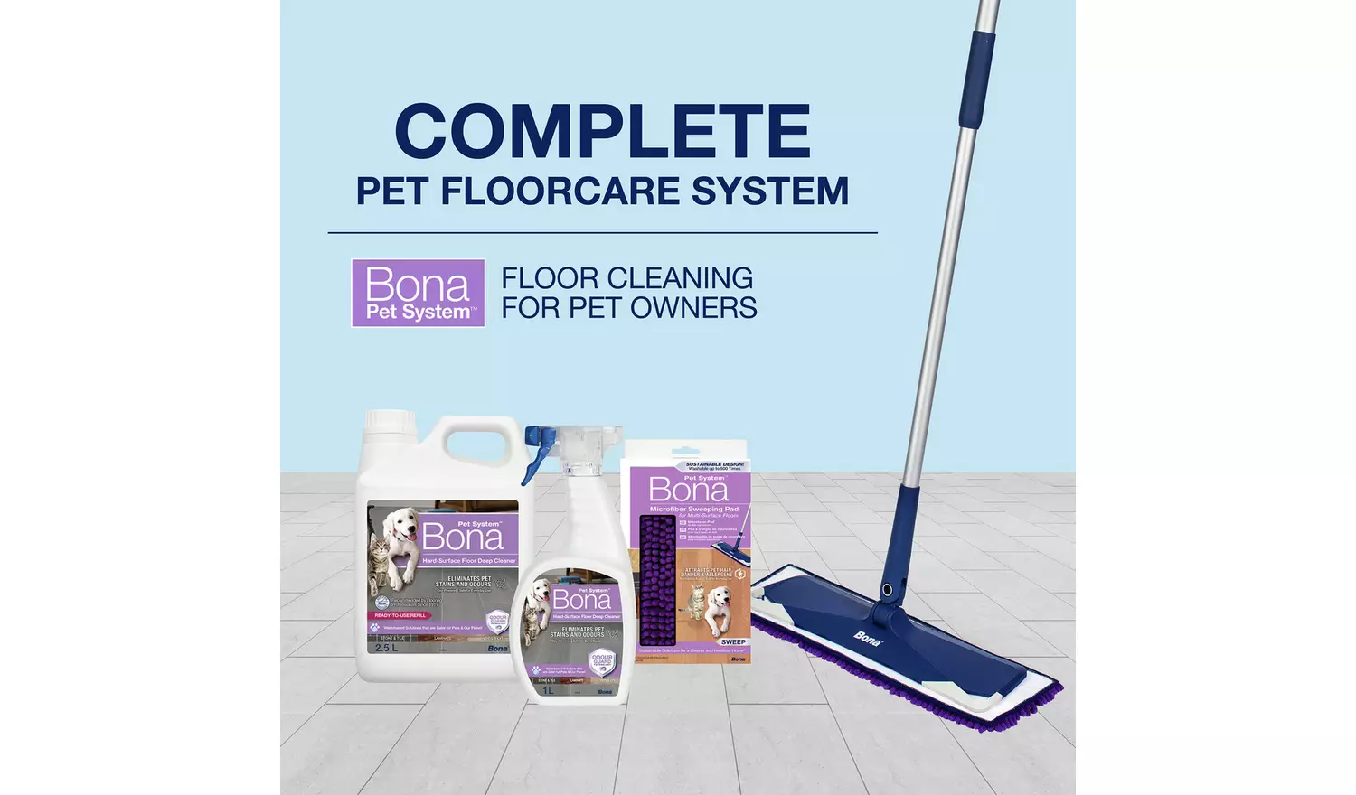 Bona Pet System Hard Surface 2.5Litre Floor Cleaner Solution