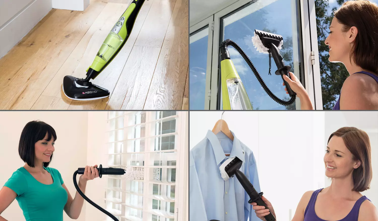 H2O HD 5-in-1 Steam Mop and Handheld Steam Cleaner