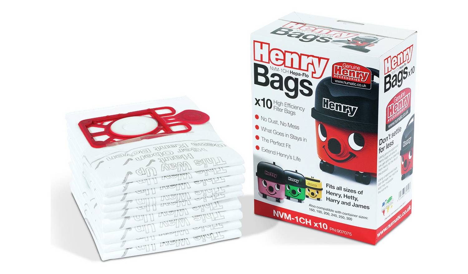 Henry Genuine Dust Bags - Pack of 10