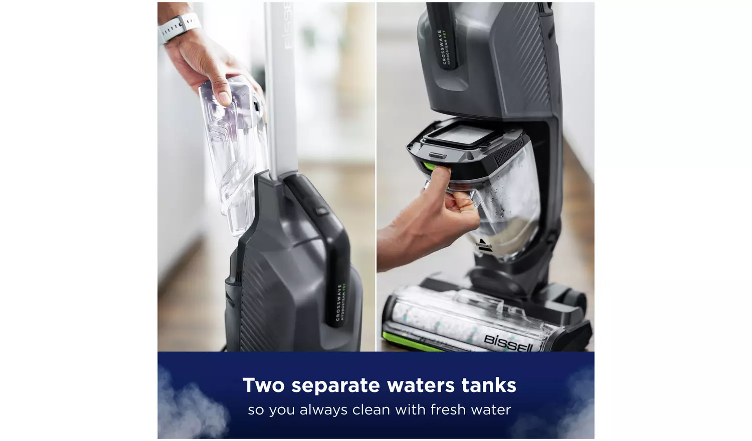 Bissell Crosswave HydroSteam Pet Hard Floor Vacuum Cleaner