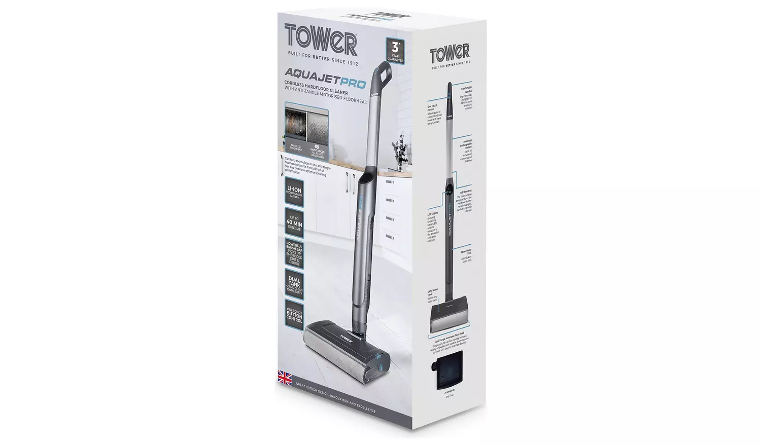 Tower Aquajet T547002 Cordless Hardfloor Cleaner