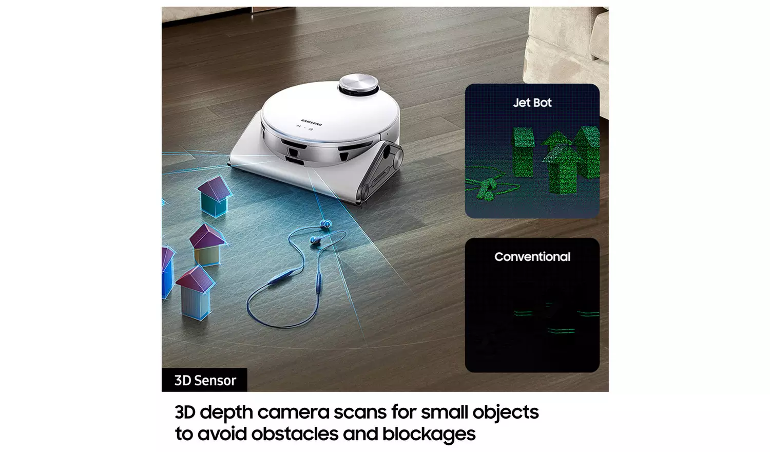 Samsung Jet Bot AI+ Cordless Robot Vacuum Cleaner