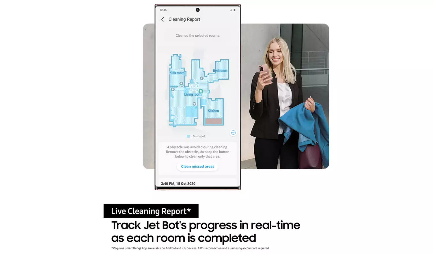 Samsung Jet Bot AI+ Cordless Robot Vacuum Cleaner