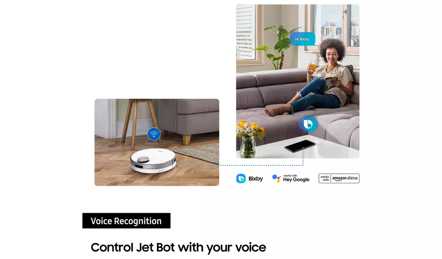 Samsung Jet Bot AI+ Cordless Robot Vacuum Cleaner