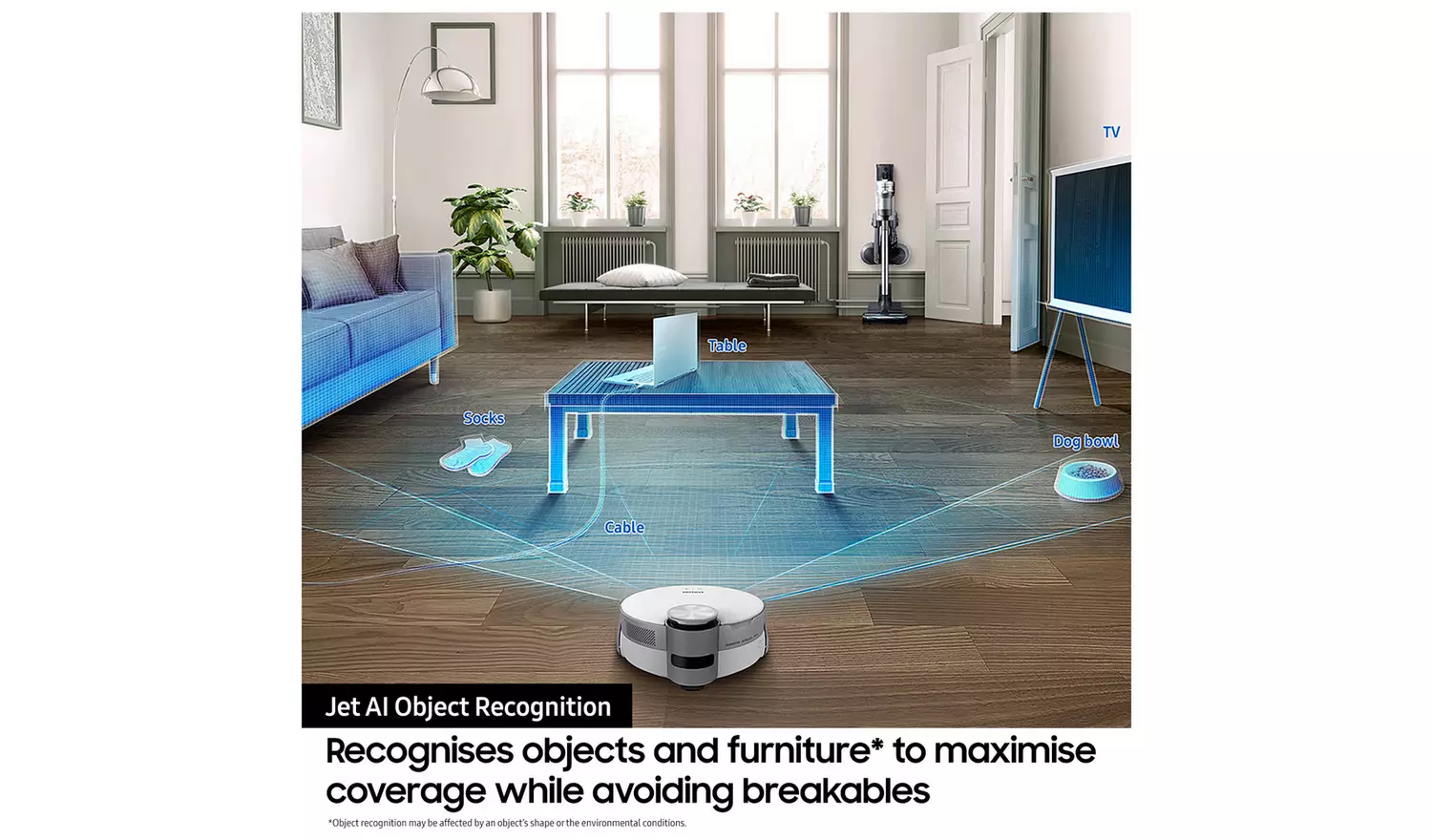 Samsung Jet Bot AI+ Cordless Robot Vacuum Cleaner