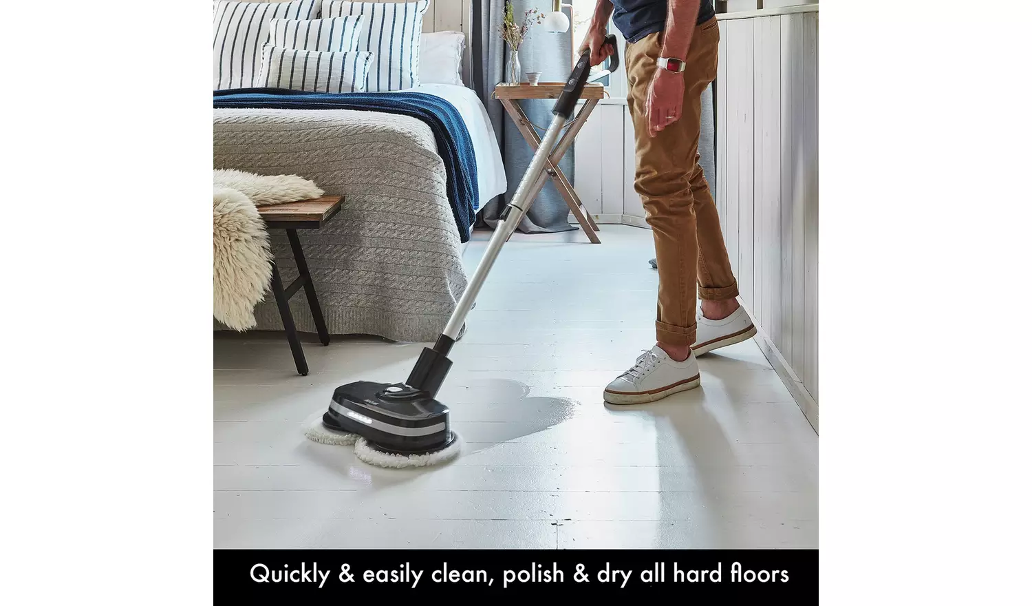 AirCraft PowerGlide Cordless Hard Floor Cleaner with 8 Pads