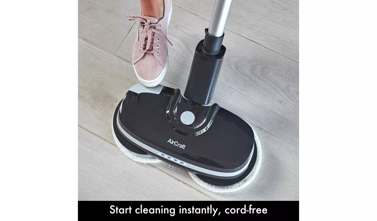 AirCraft PowerGlide Cordless Hard Floor Cleaner with 8 Pads