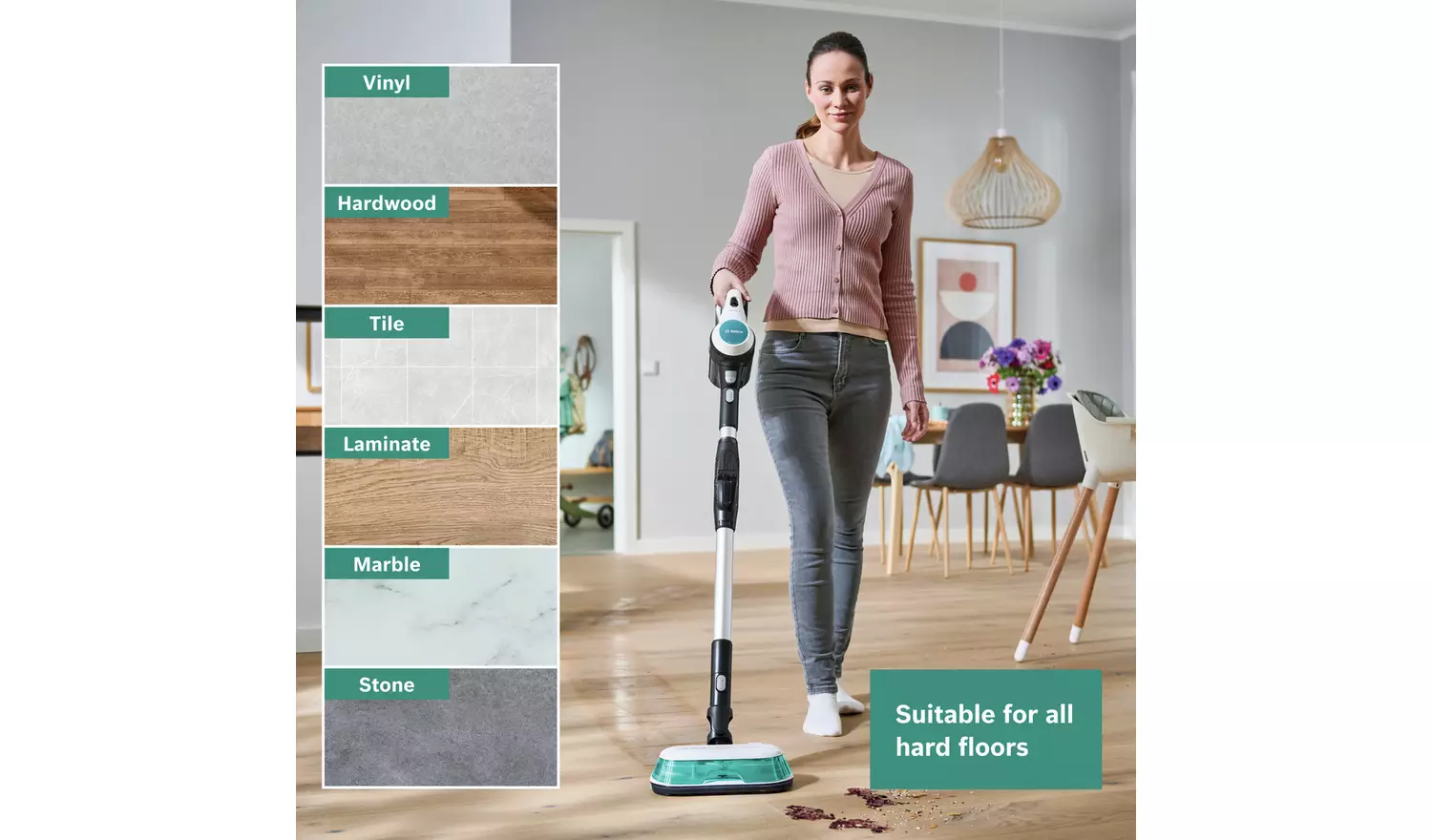 Bosch Unlimited 7 Aqua 2in1 Cordless Vacuum Cleaner & Mop