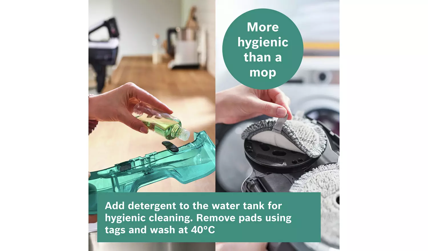 Bosch Unlimited 7 Aqua 2in1 Cordless Vacuum Cleaner & Mop