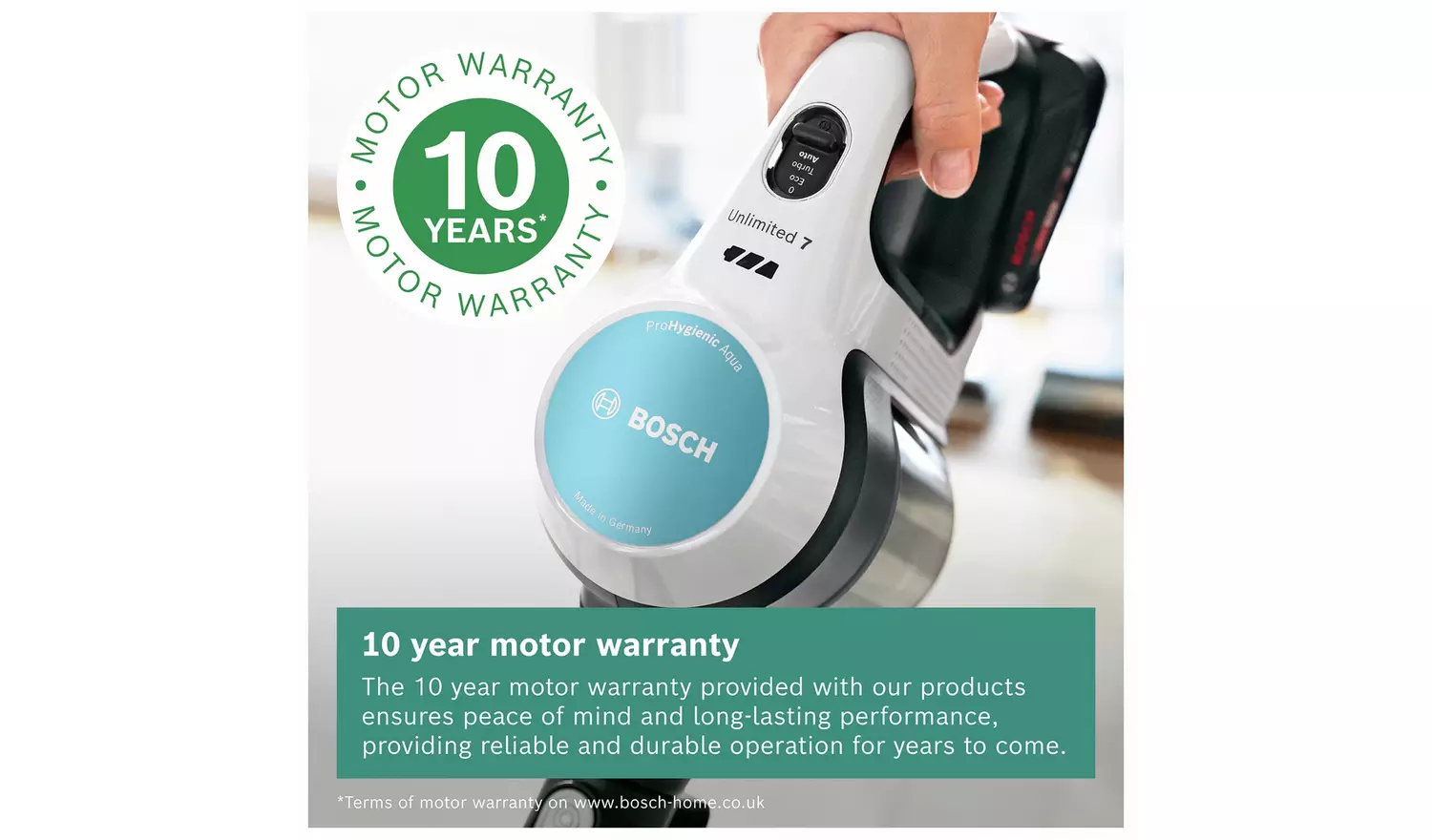 Bosch Unlimited 7 Aqua 2in1 Cordless Vacuum Cleaner & Mop