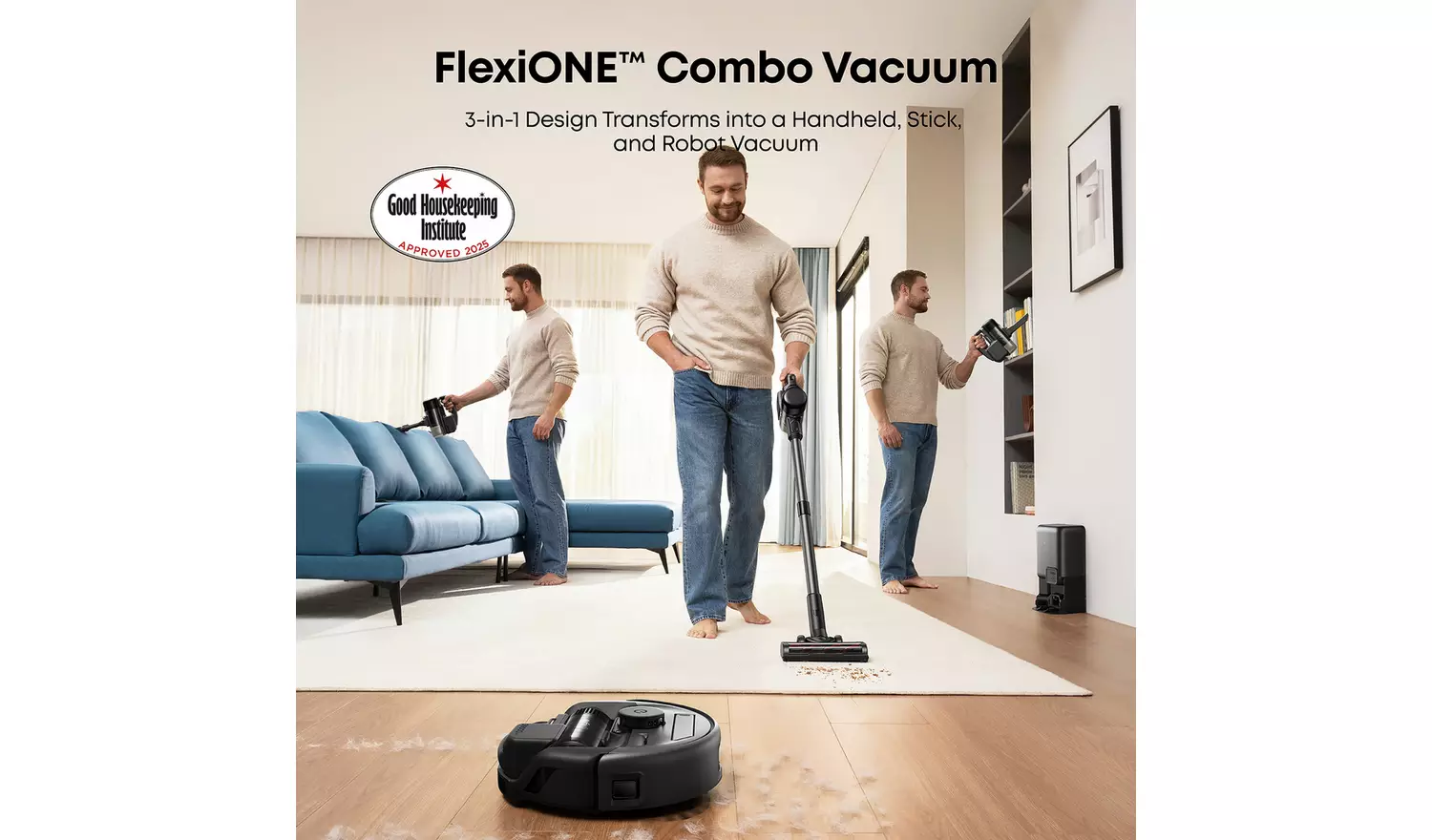 eufy E20 3-in-1 Robot Cordless Vacuum Cleaner