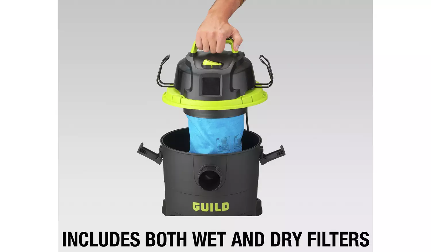 Guild 16 Litre Wet and Dry Vacuum Cleaner - 1300W