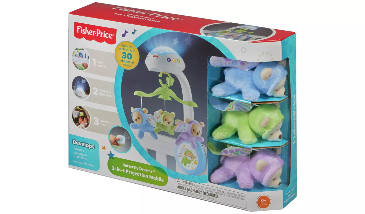 Fisher-Price Butterfly Dreams 3-in-1 Projection Mobile