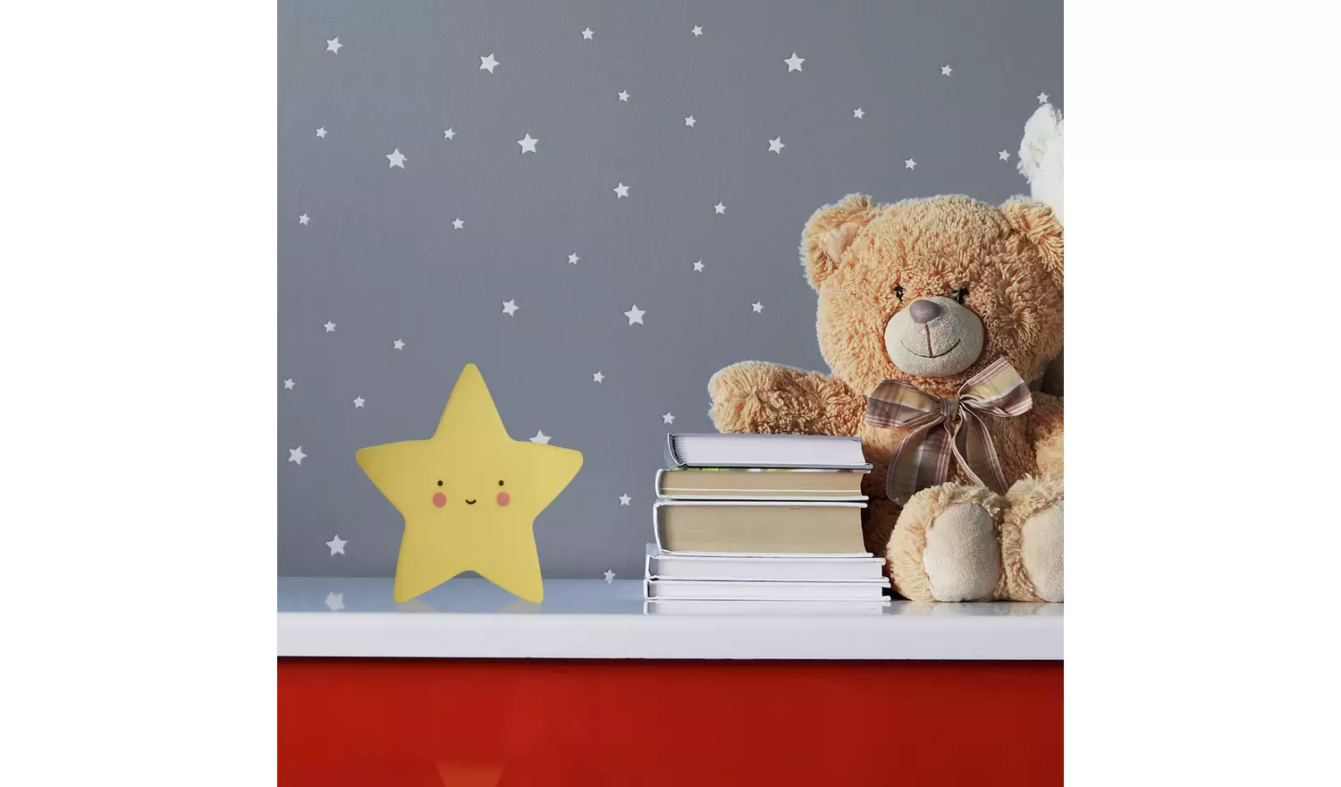 Searchlight Star Battery Powered Night Light - Yellow