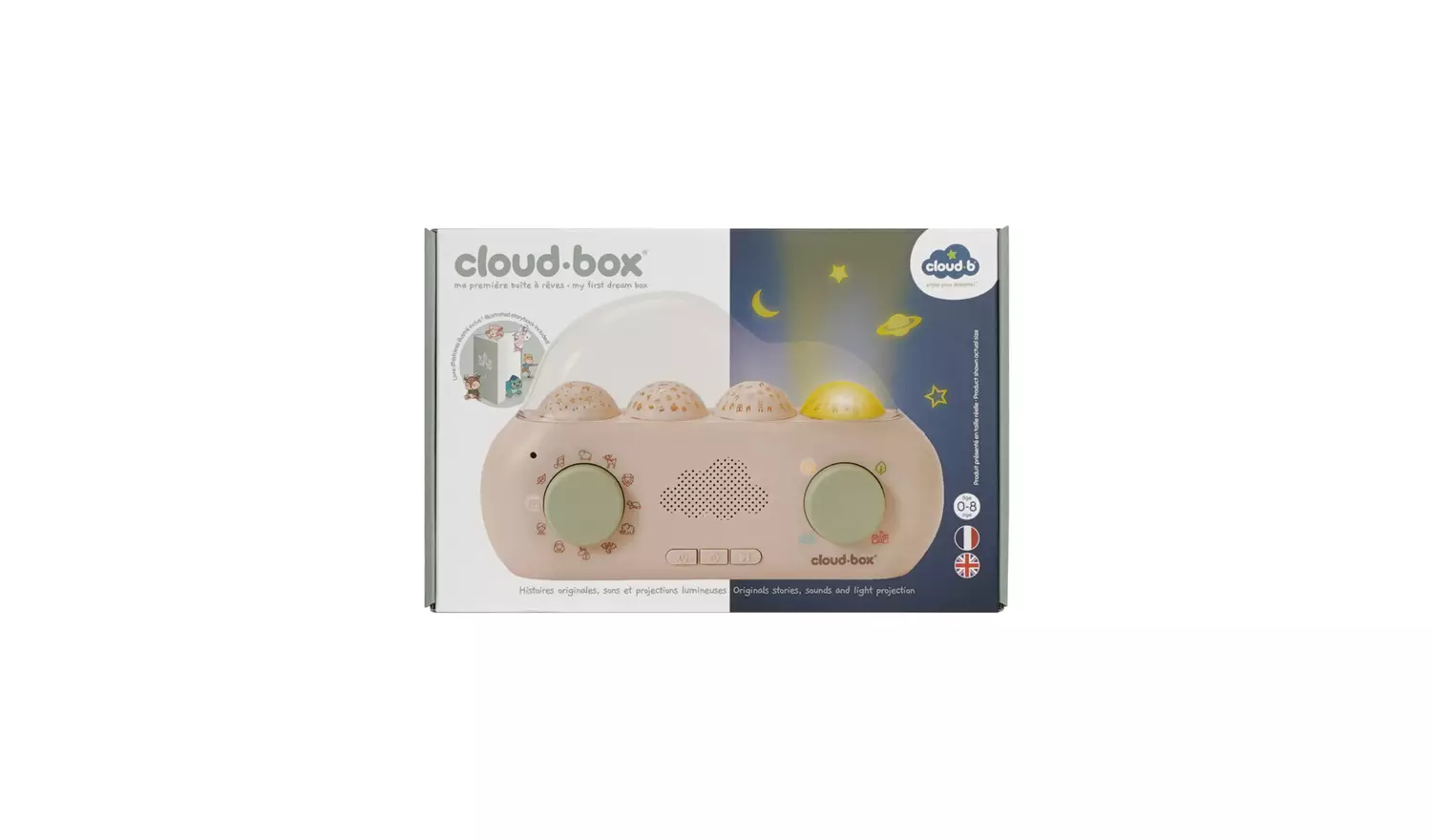 Cloud B CloudBox Story Telling Night Light Projector Soother