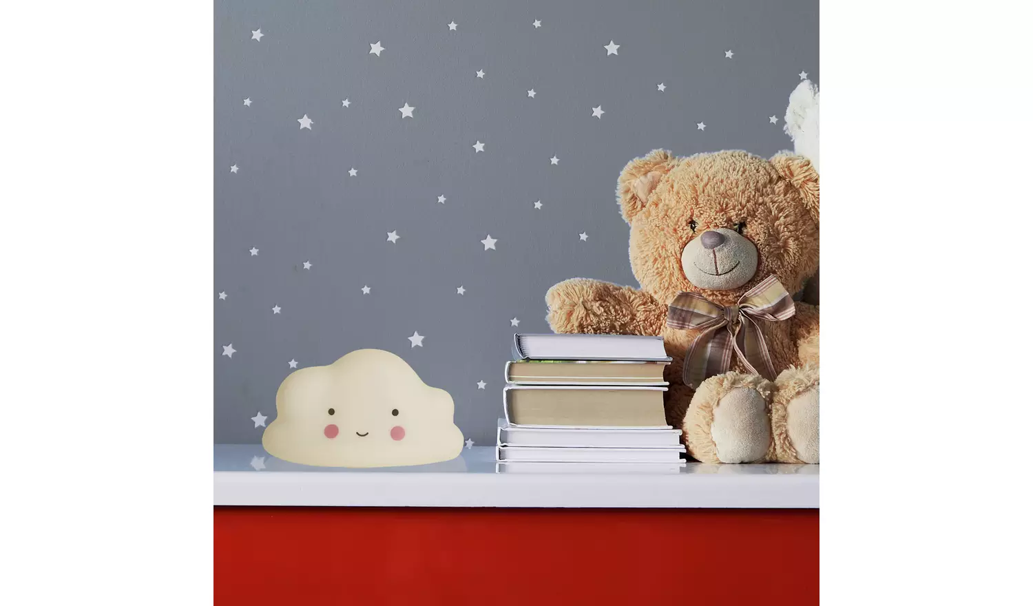 Searchlight Cloud LED Kids Night Light - White