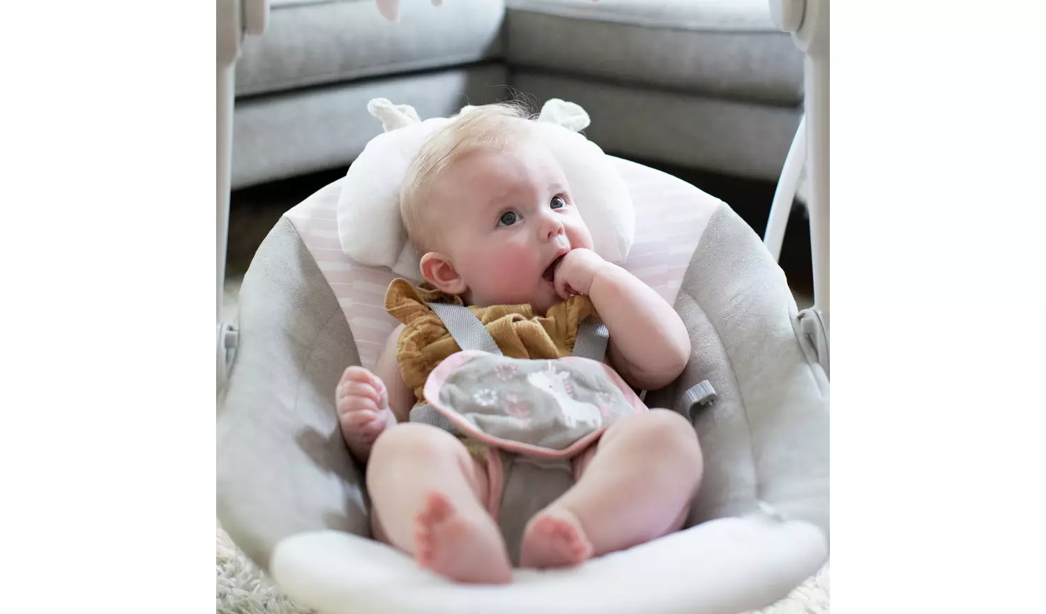 Ingenuity Portable Baby Swing - Flora The Unicorn