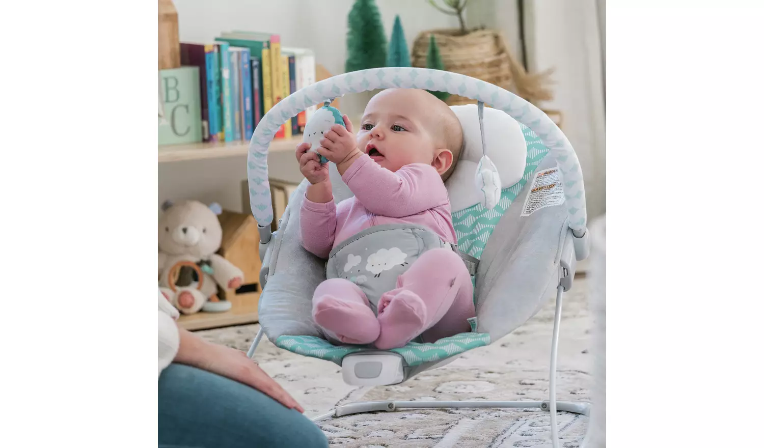 Ingenuity Bouncity Bounce Vibrating Deluxe Baby Bouncer