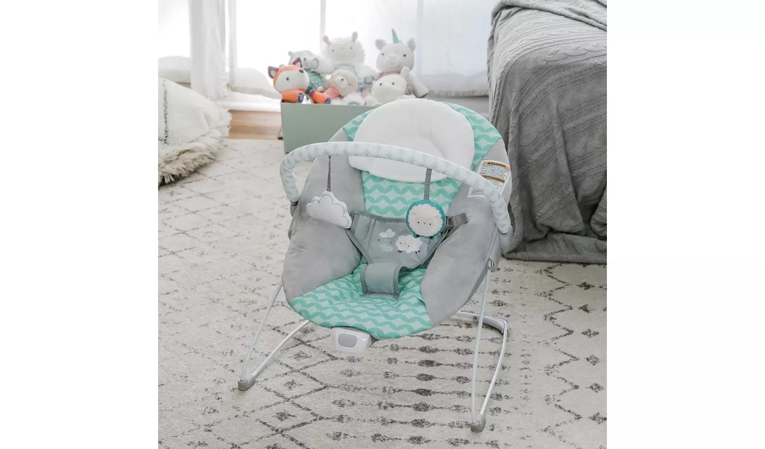 Ingenuity Bouncity Bounce Vibrating Deluxe Baby Bouncer