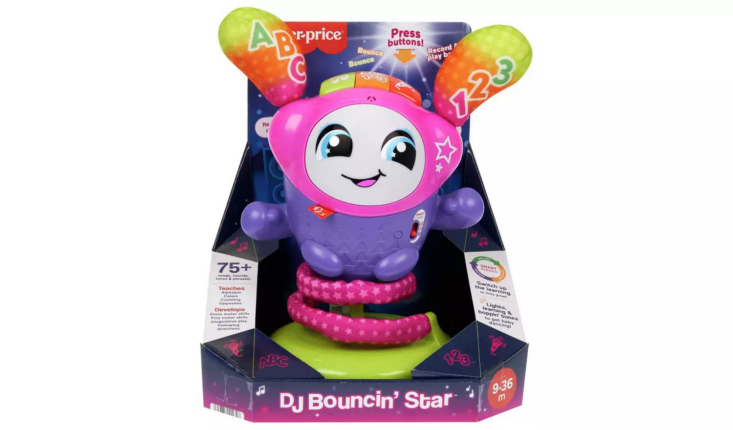 Fisher-Price DJ Bouncin' Star Musical Learning Toy