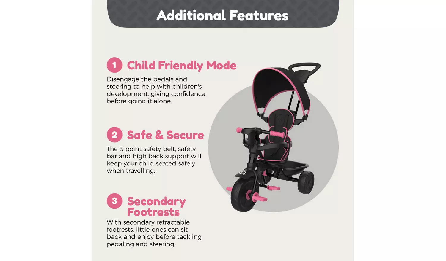 TP Toys 4 in 1 Trike - Pink