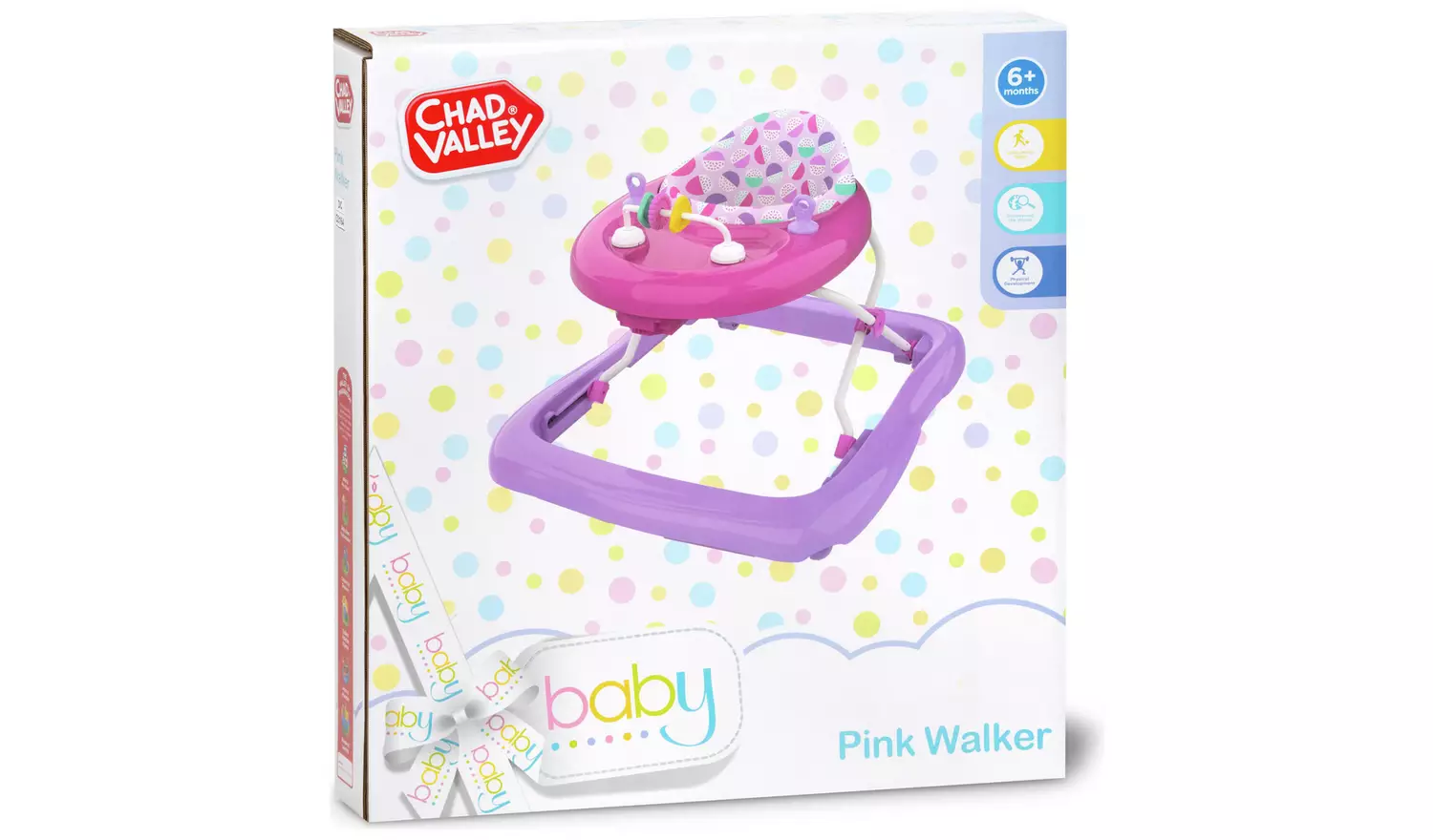 Chad Valley Baby Walker - Pink
