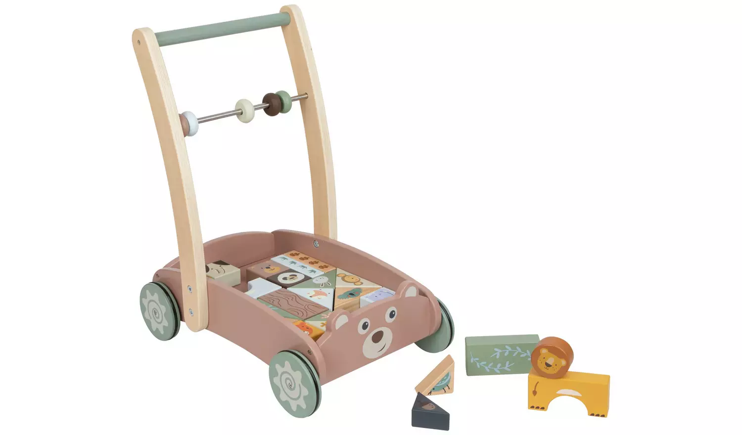 Chad Valley Bear Wooden Walker