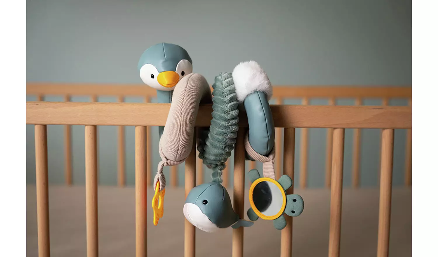 Little Big Friends Baby Spiral Toy -Sensory/Pram/Cot/Teether