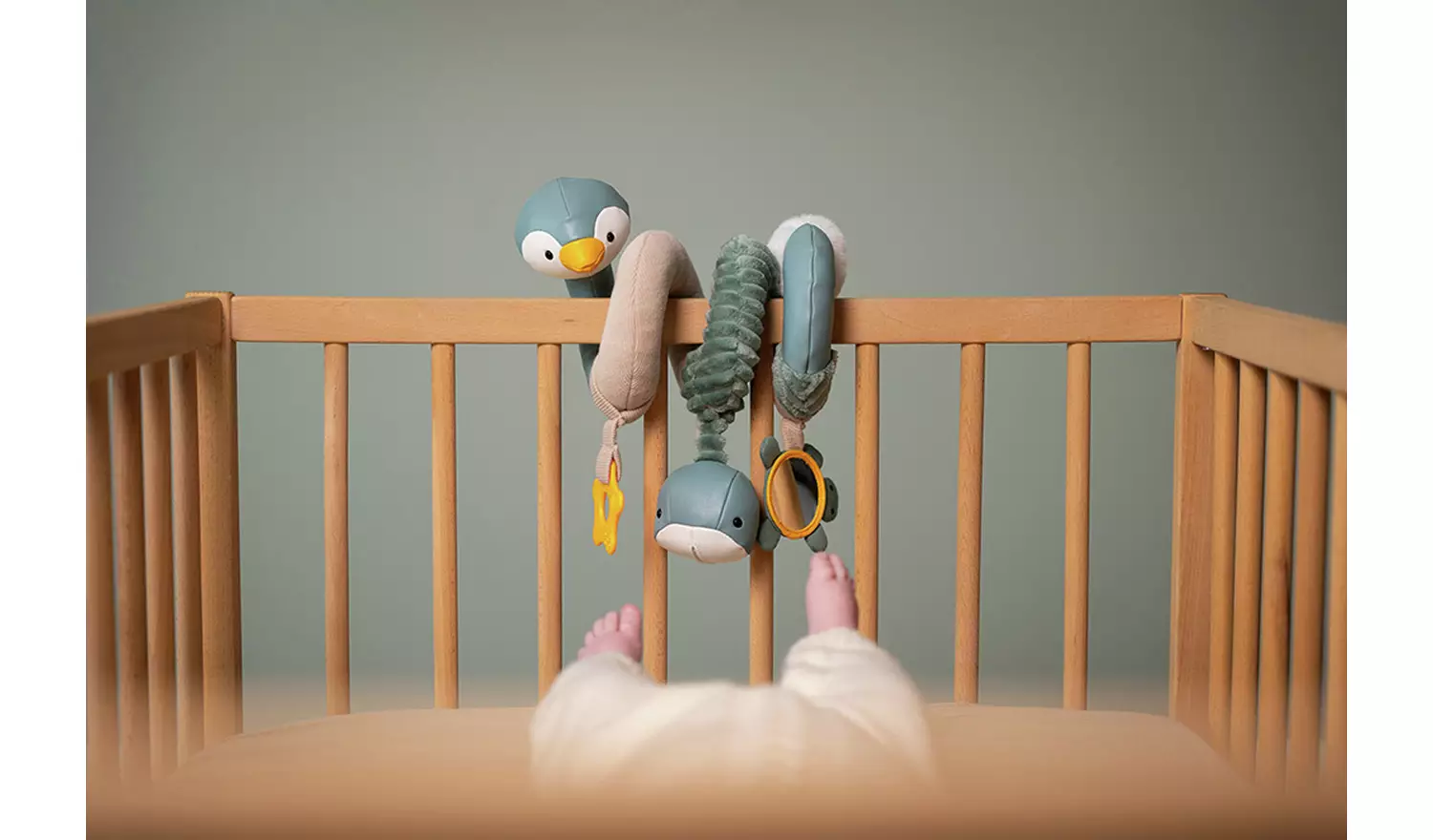 Little Big Friends Baby Spiral Toy -Sensory/Pram/Cot/Teether