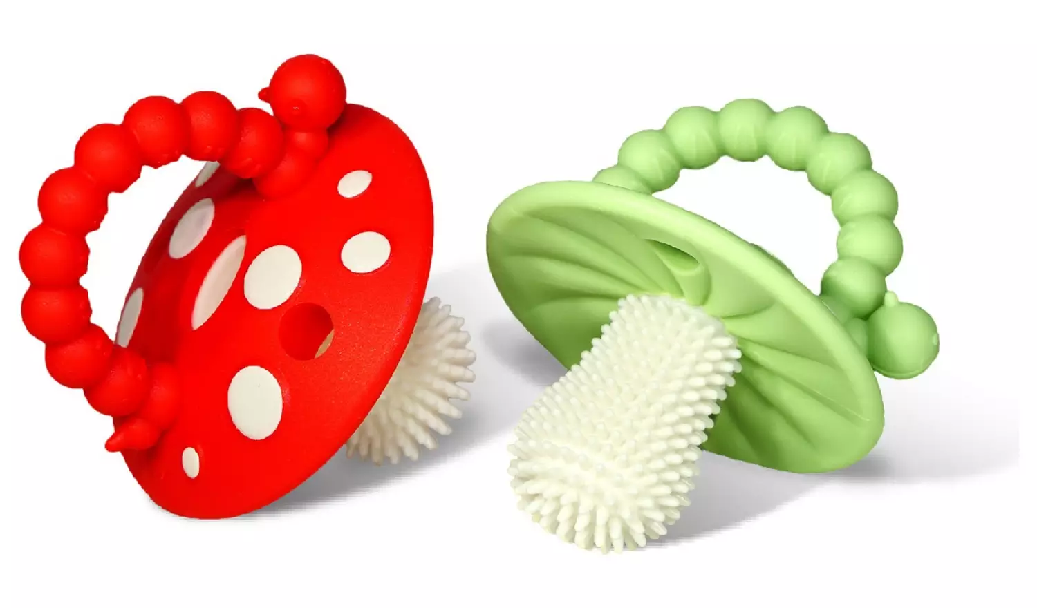 RaZbaby Chompy Silicon Teether - 2 Pack