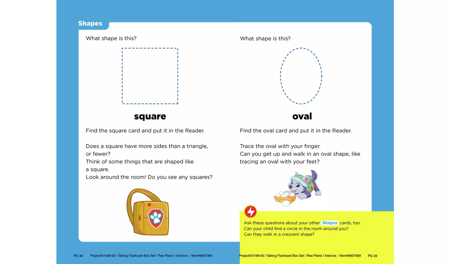 PAW Patrol Flash Cards