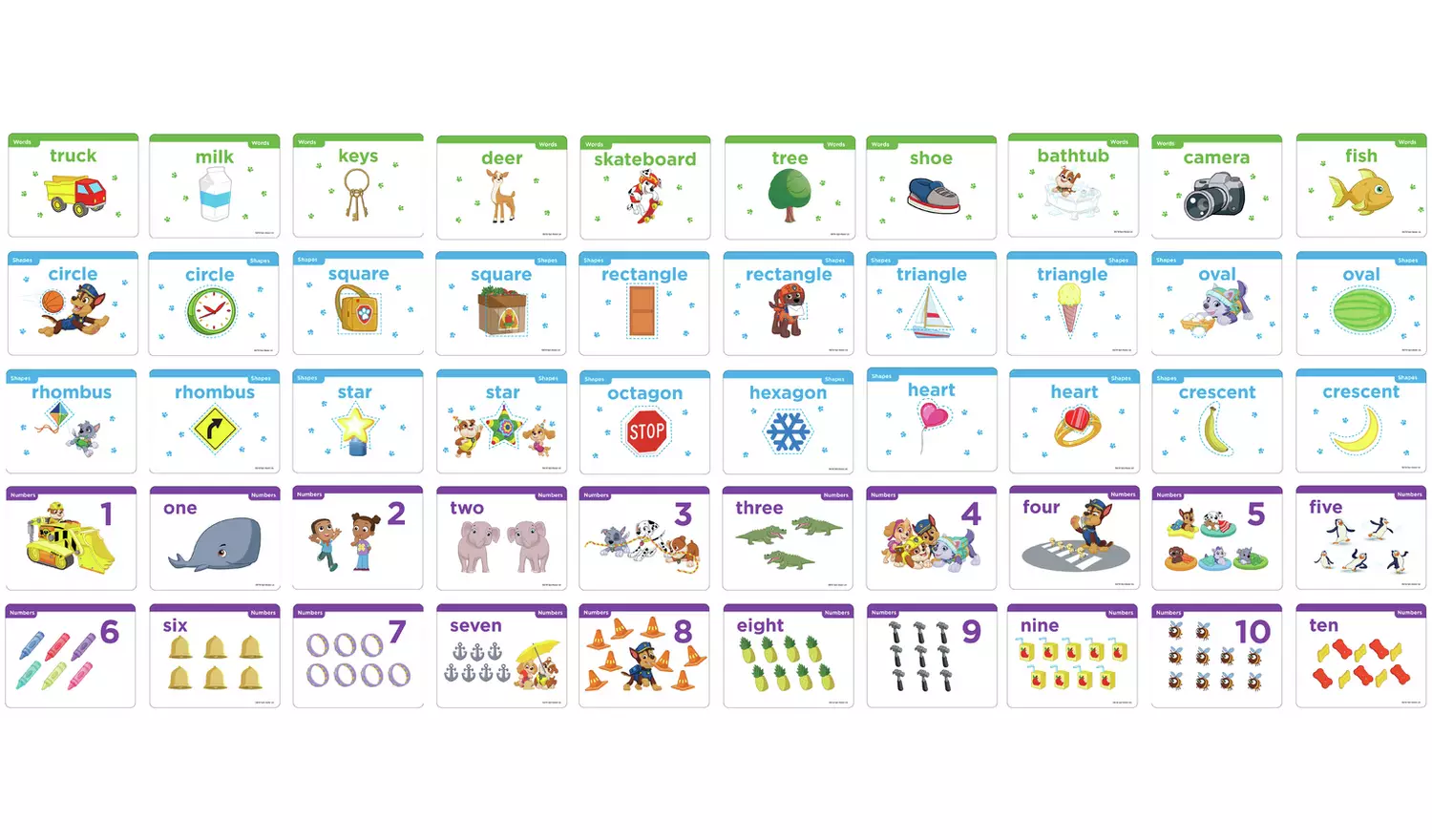 PAW Patrol Flash Cards