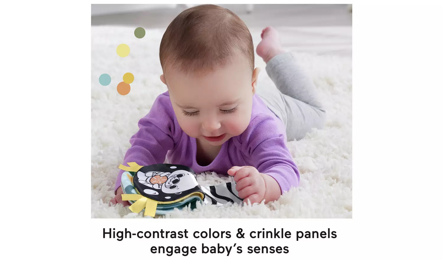 Fisher-Price 2in1 Rockin' Tummy Time Otter Plush Sensory Toy