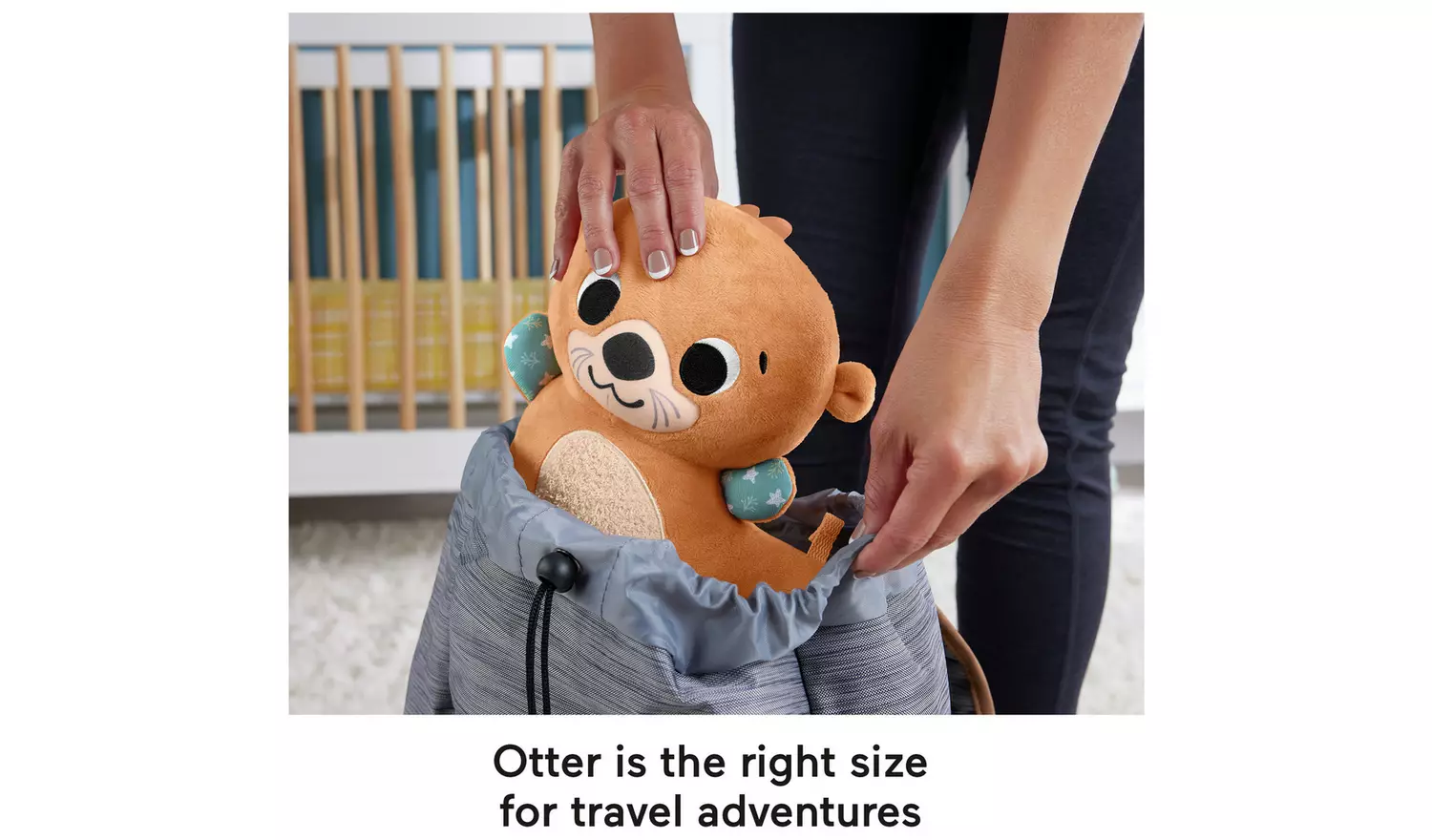 Fisher-Price 2in1 Rockin' Tummy Time Otter Plush Sensory Toy
