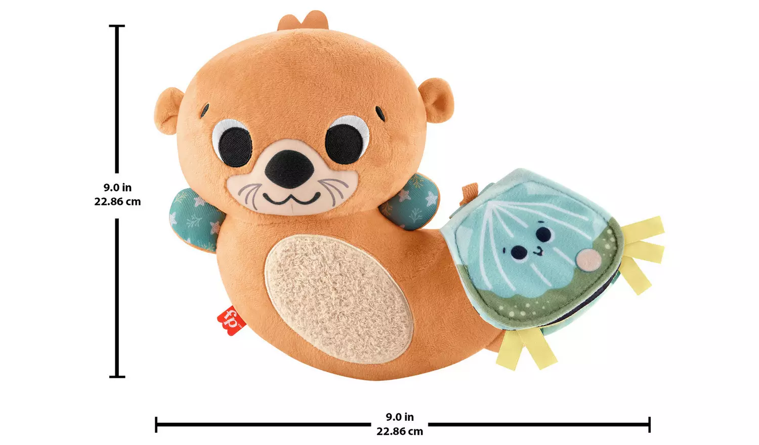 Fisher-Price 2in1 Rockin' Tummy Time Otter Plush Sensory Toy